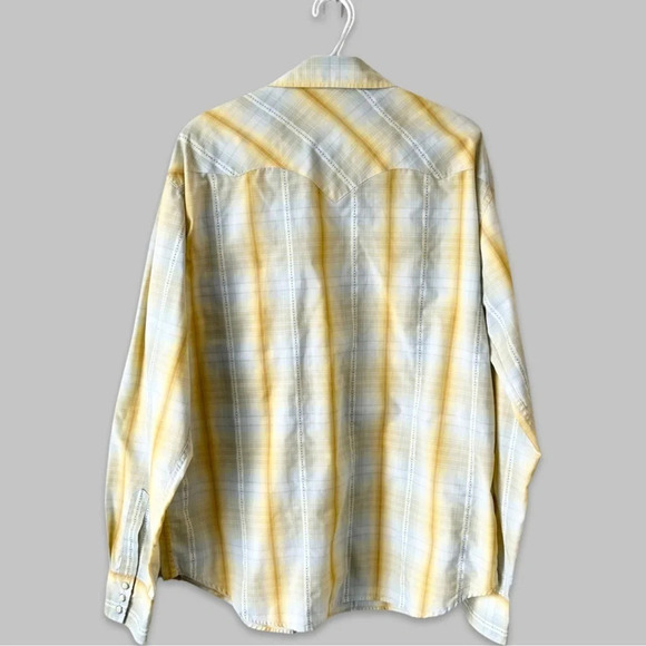 Salty Cotton Blend Plaid Western Button Down Shirt - Picture 2 of 13